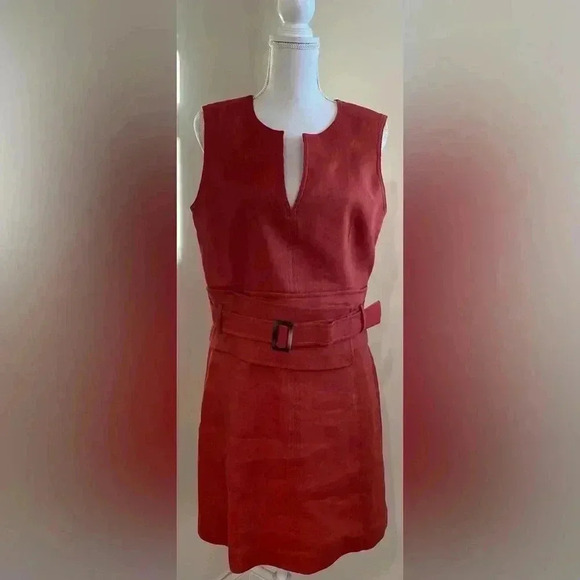 Veronica Beard Sadira Linen and Viscose Sheath Mini Dress Size 10 - Picture 11 of 11
